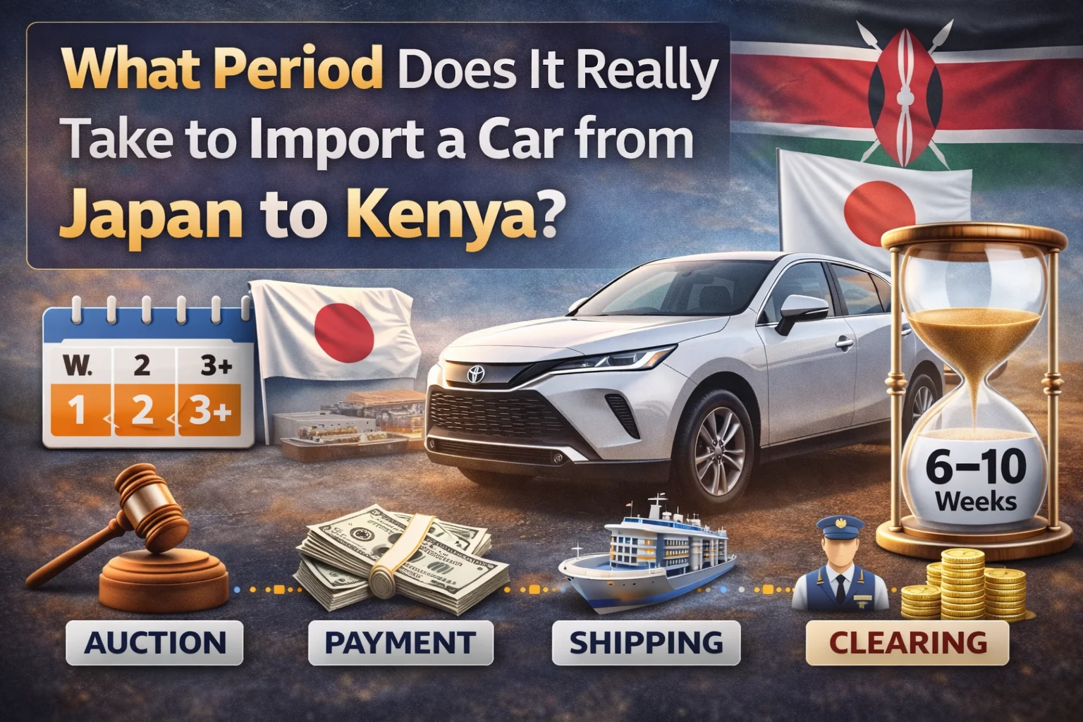 What Period Does It Really Take to Import a Car from Japan to Kenya? (Full Timeline Explained)
